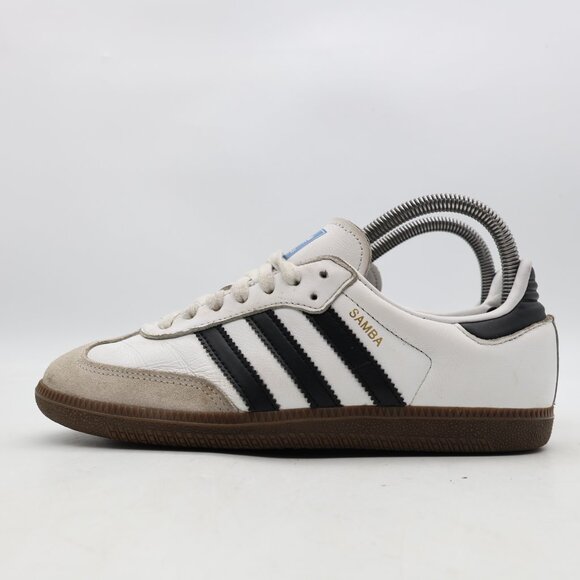 Adidas Samba OG Women's Size 6 Cloud White/Core Black Sneakers IG9030 - Picture 4 of 11